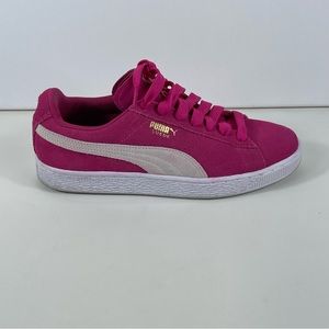 Puma Suede Classic Sneakers Women’s Size 8 Fuchsia Barbie Pink